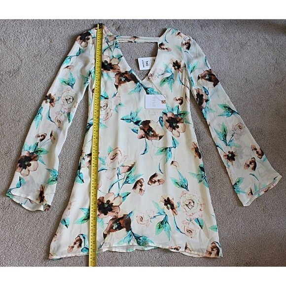 New w/Tags - Stone Cold Fox Romee 100% Silk Dress in color Ivory Cosmo - sz 1 - Picture 7 of 11